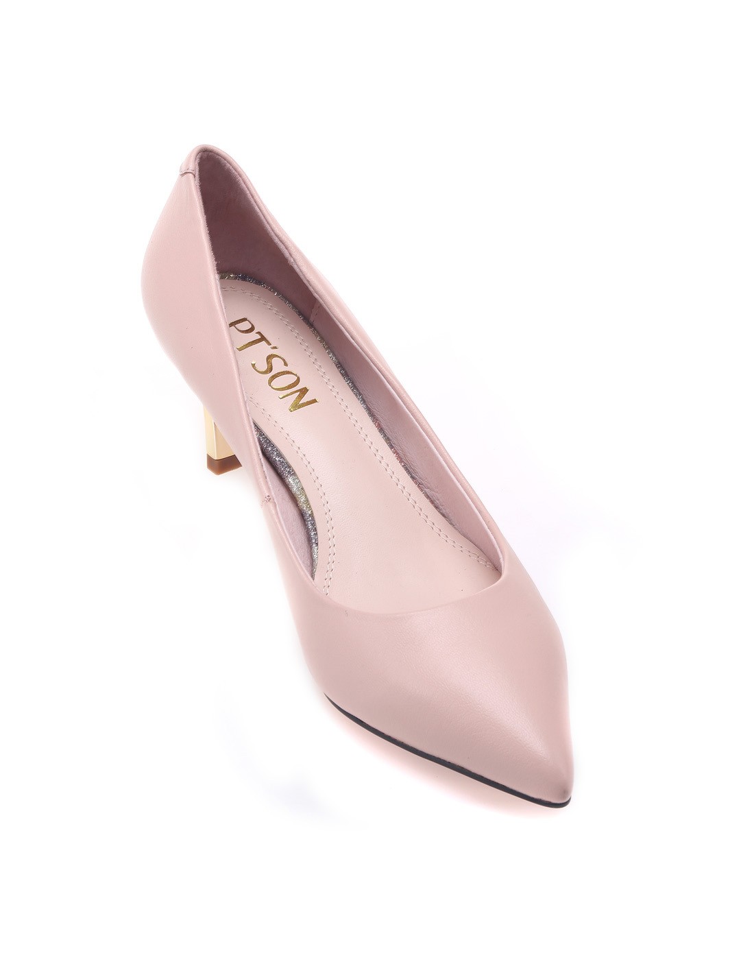 百田森ptson 粉色韩版单鞋