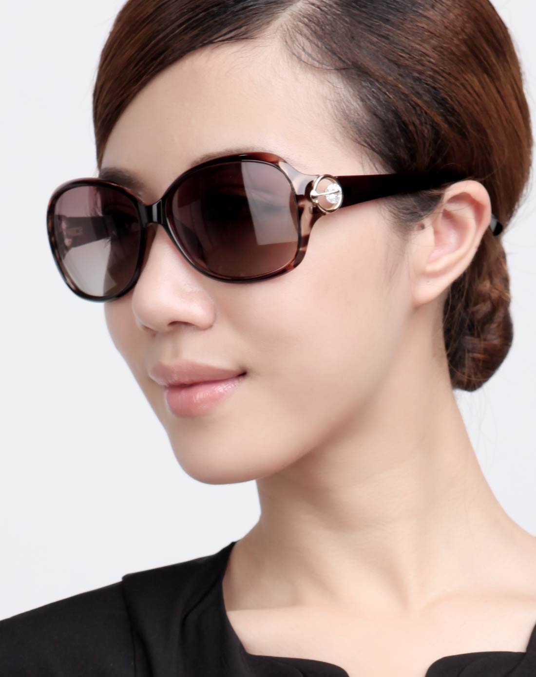 偏光太阳镜女新款防紫外线大框墨镜