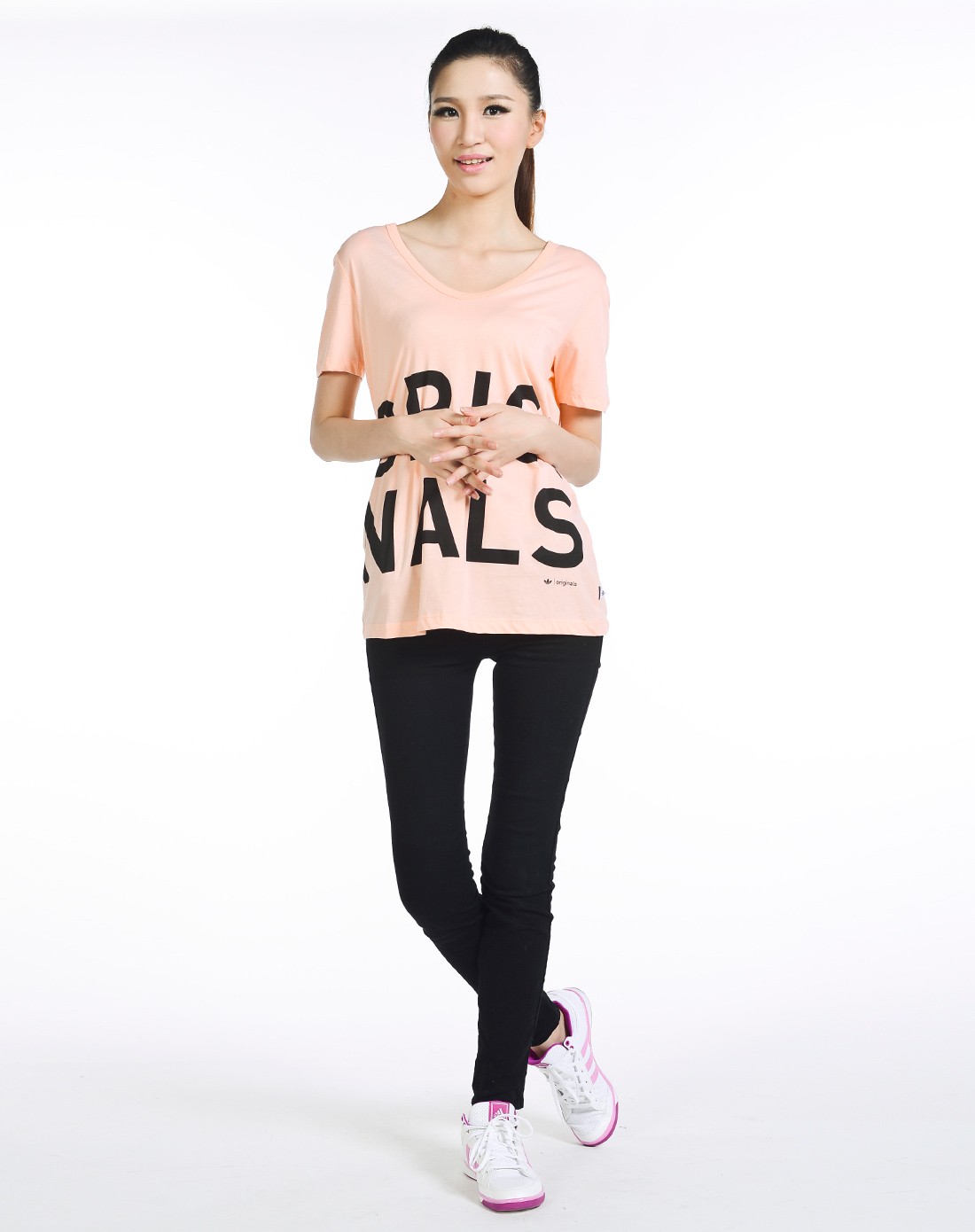 女款肉色短袖t恤 运动休闲系列