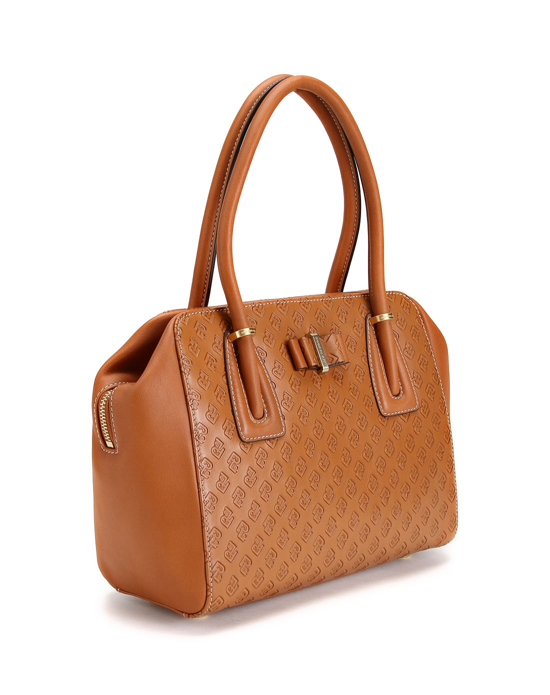 女款浅棕色经典淑女手挽包