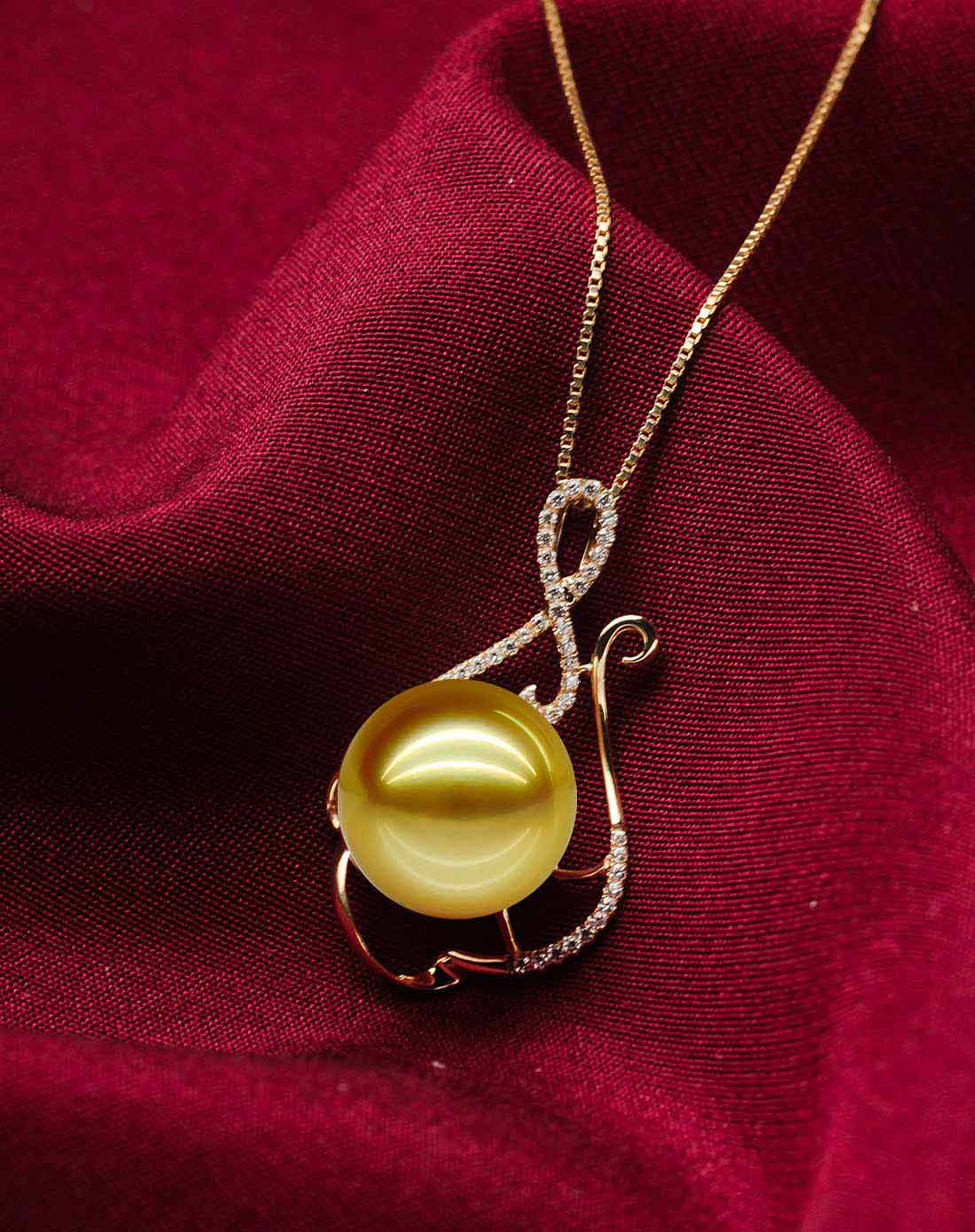 水年华snh珍珠11-12mm,级别:aaa,南洋金珠,14k金snh2014312_唯品会