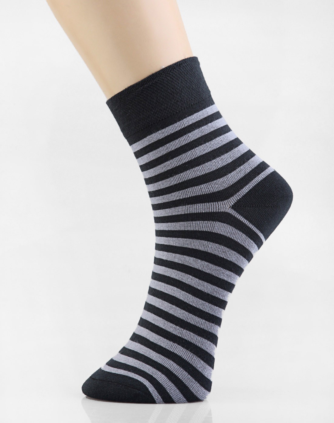 宝娜斯bonas袜子移动端专场-宝娜斯 5双装条纹男袜