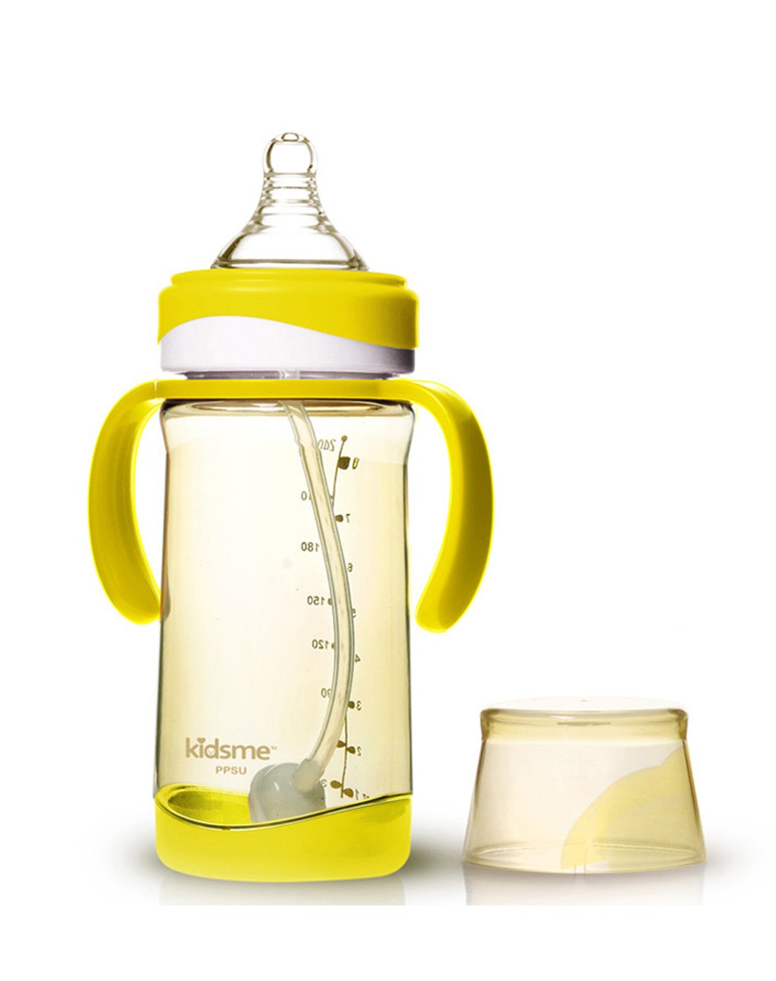 宽口径ppsu奶瓶240ml(黄色)