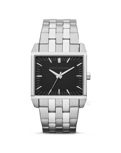 > armani exchange 男士简约长方形表盘石英表