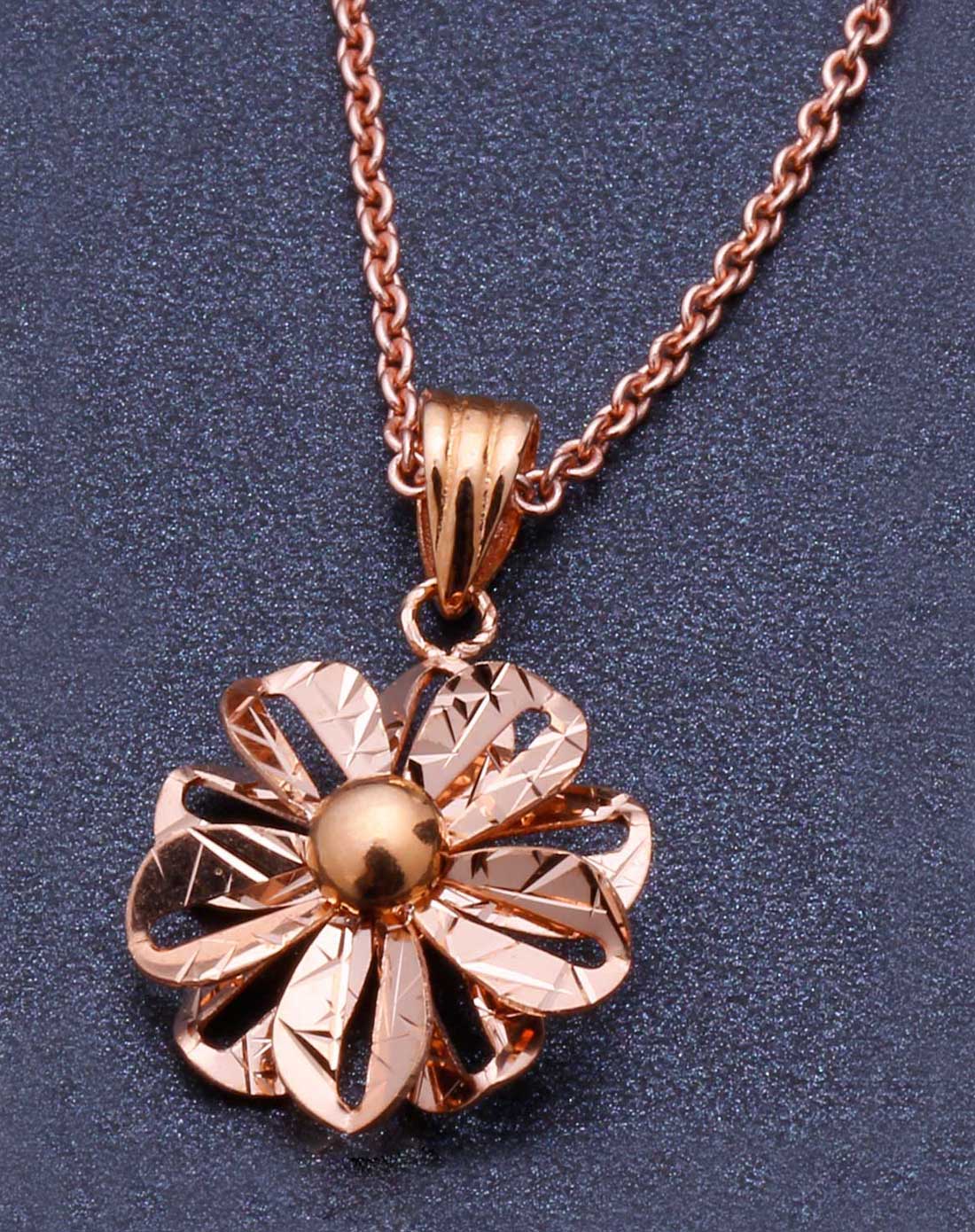 18k玫瑰金吊坠-简约玫瑰金系列