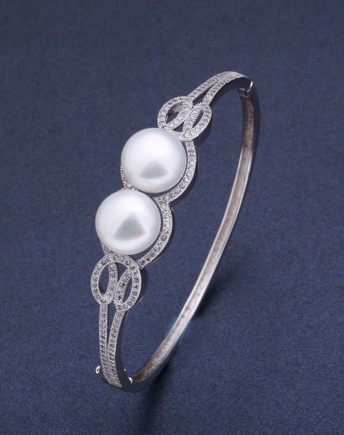 vinavina配饰专场-s925银镶珍珠手镯-珍女人系列