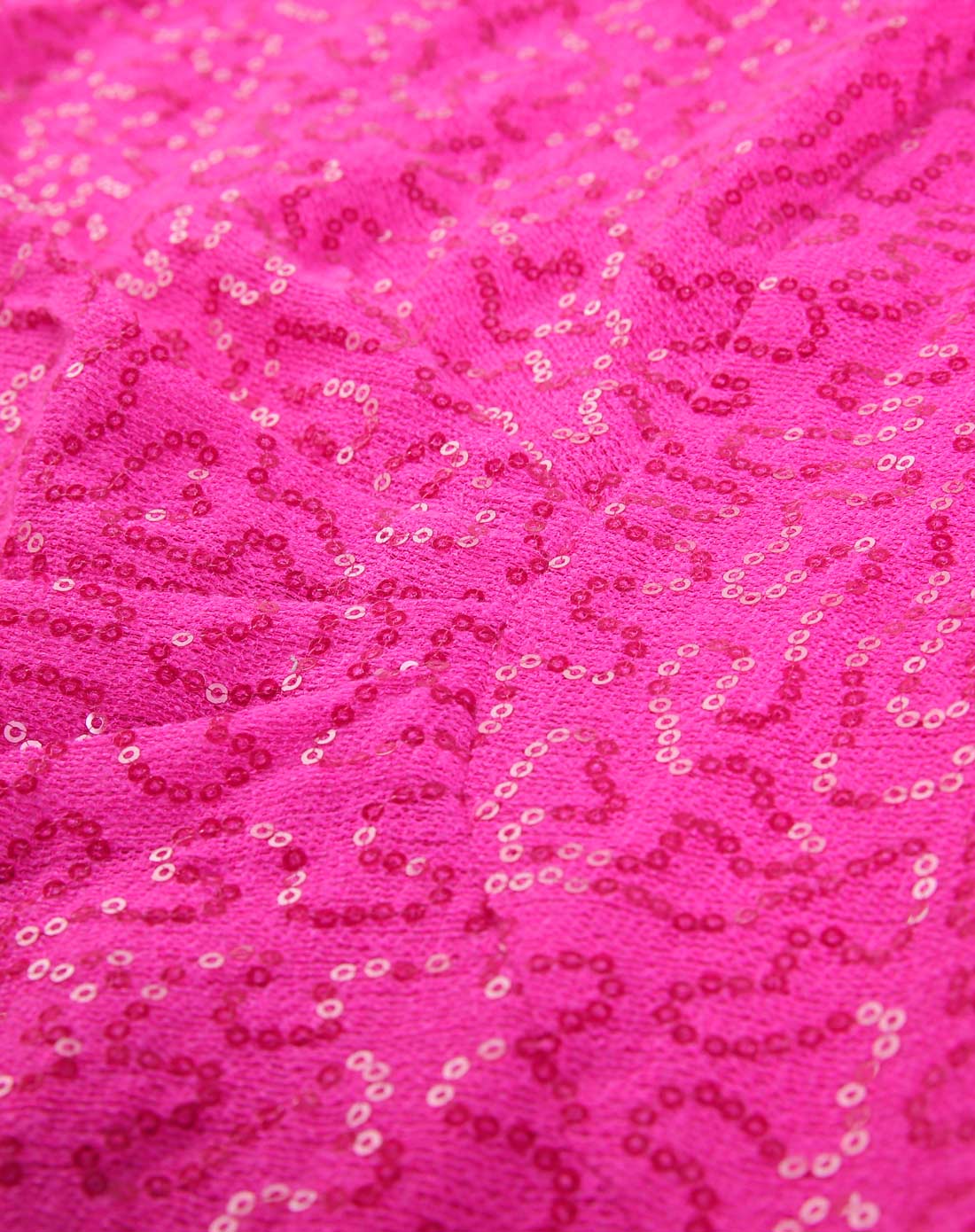 tokyo style 艳粉色钉珠片时尚七分袖连衣裙