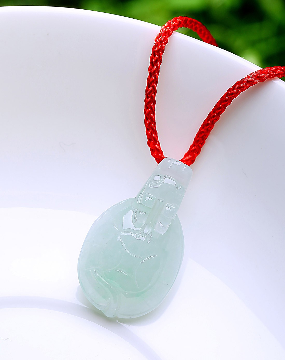 精雕超细腻冰种绿底万年龟 长寿安康避灾祈福保平安吊坠