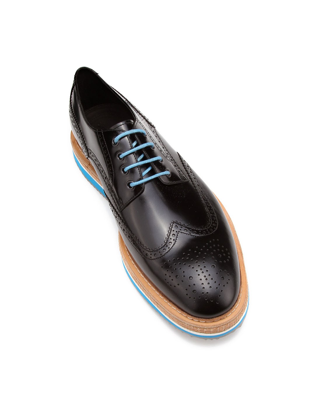 jkjy by stella男款黑色布洛克花纹潮流时尚皮鞋