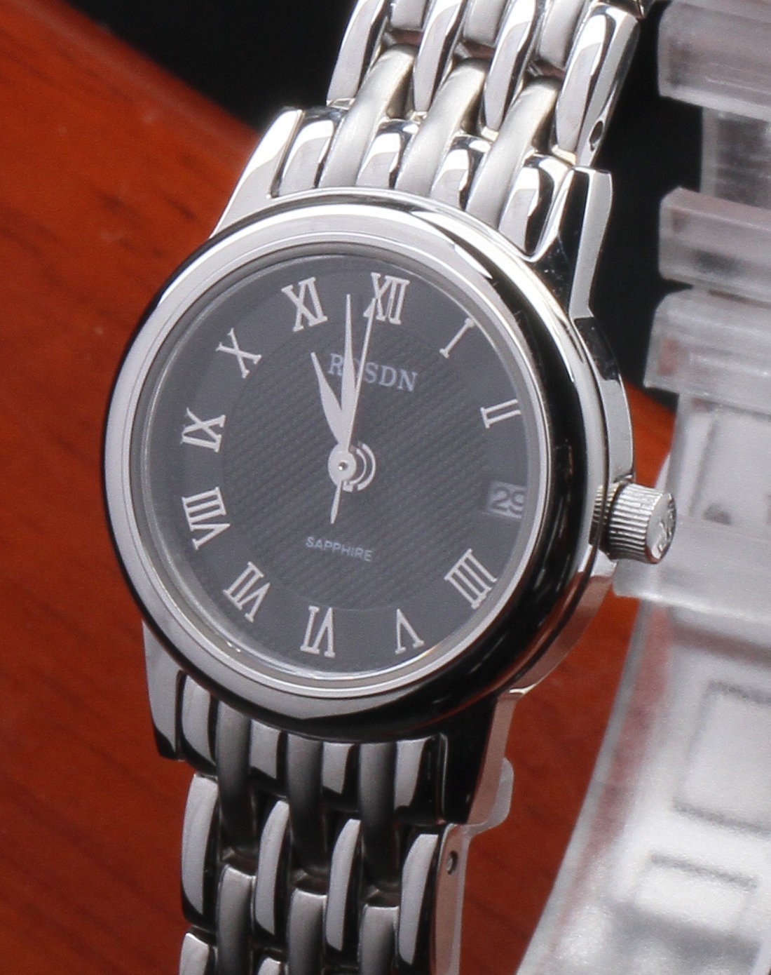 劳士顿精钢休闲石英女表a30882l本色黑a30882lbsh_唯品会