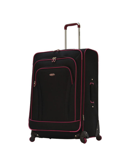 olympia奥林匹亚紫色彩边牛津布拉杆箱25寸of-1025-purple/bk_唯品会