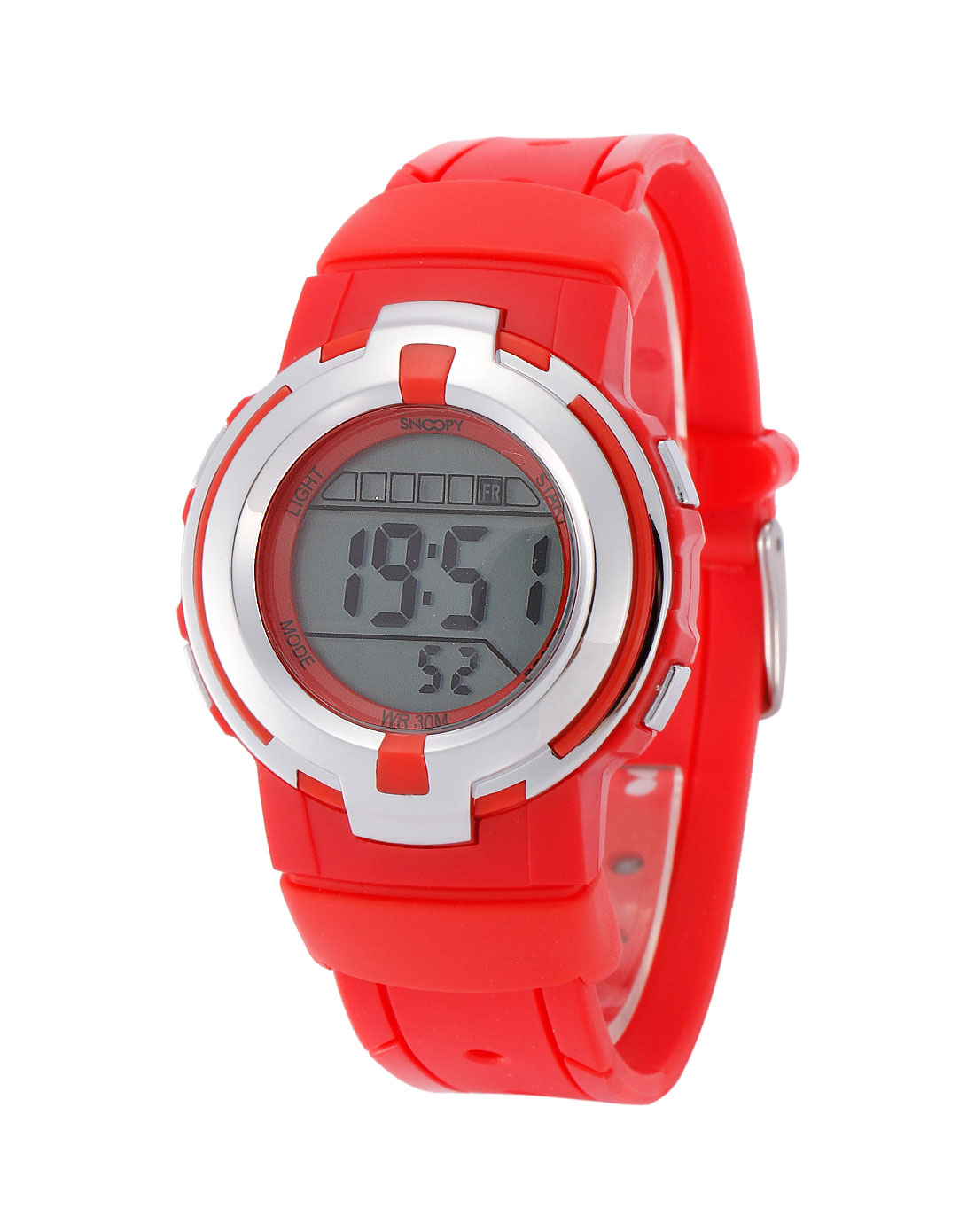 snoopy卡通手表专场-中性红色运动时尚电子表