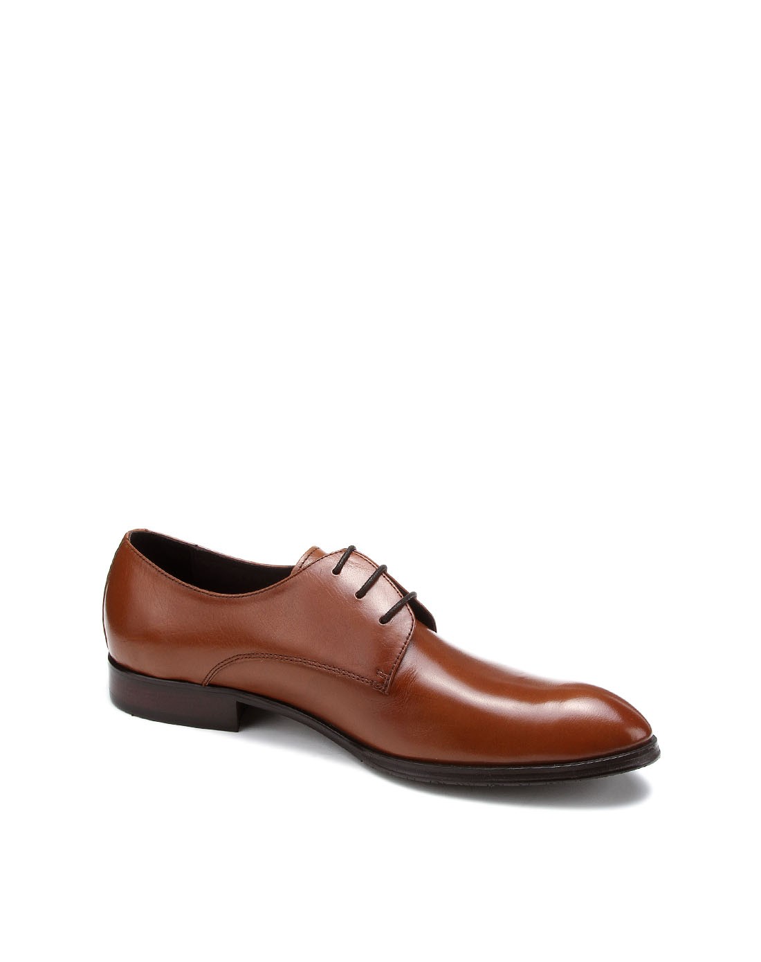 浅棕色水牛皮复古绅士皮鞋