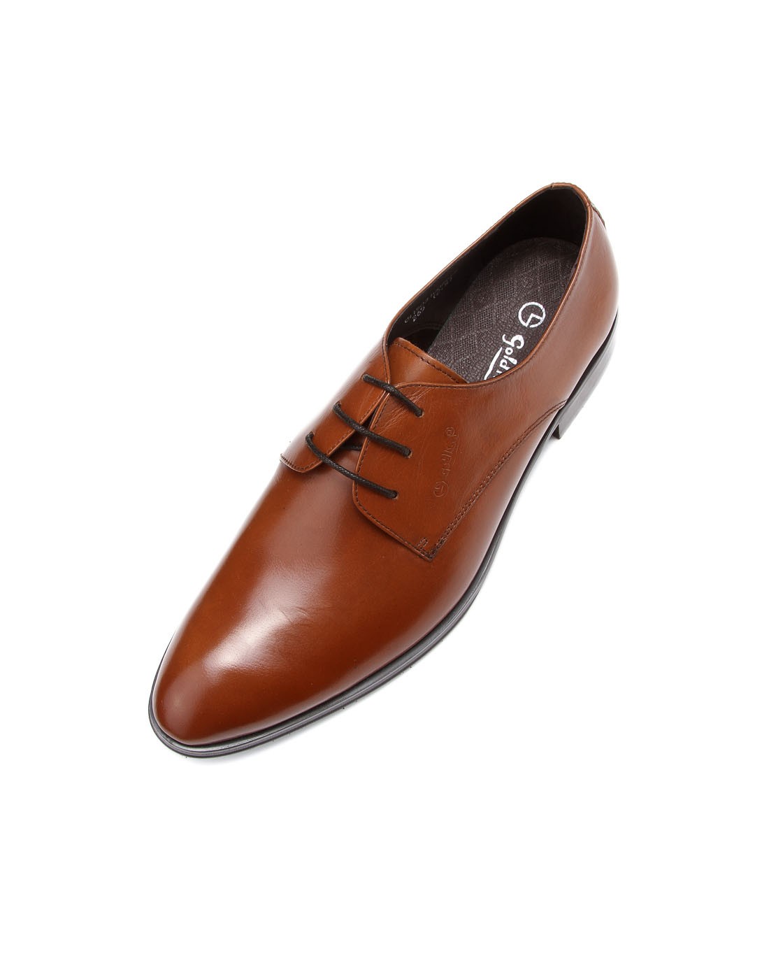 浅棕色水牛皮复古绅士皮鞋