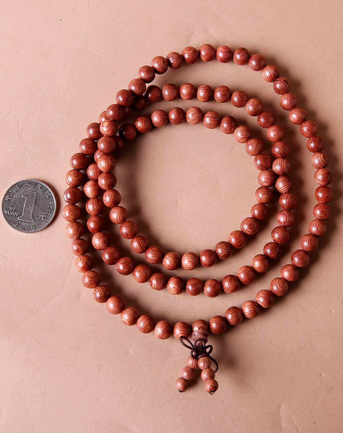 精品樱桃木佛珠念珠8mm