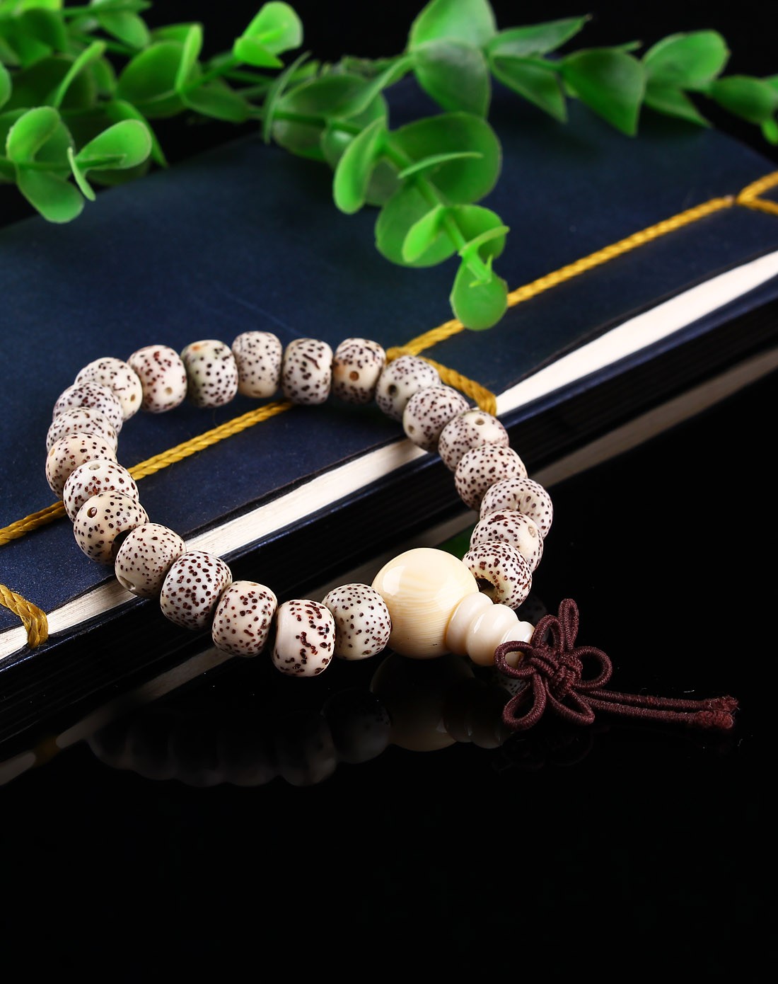 苹果珠星月菩提手珠9mm