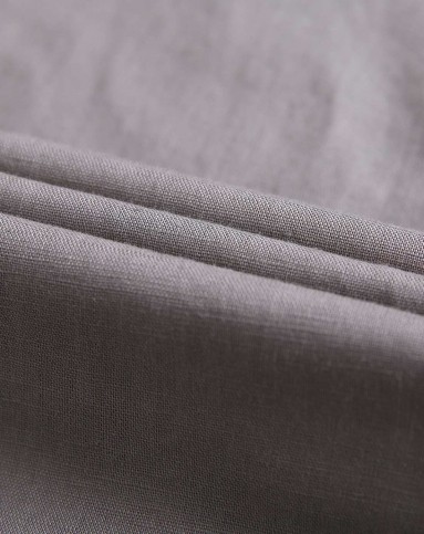 女式驼灰色短袖连衣裙