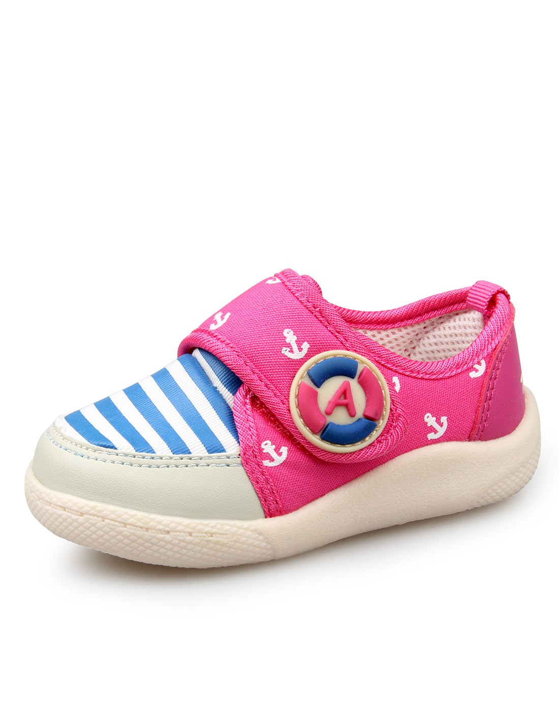 阿福贝贝afubeibei宝宝鞋1-3岁女宝宝梅红海军风学步鞋a5117mh_唯品会