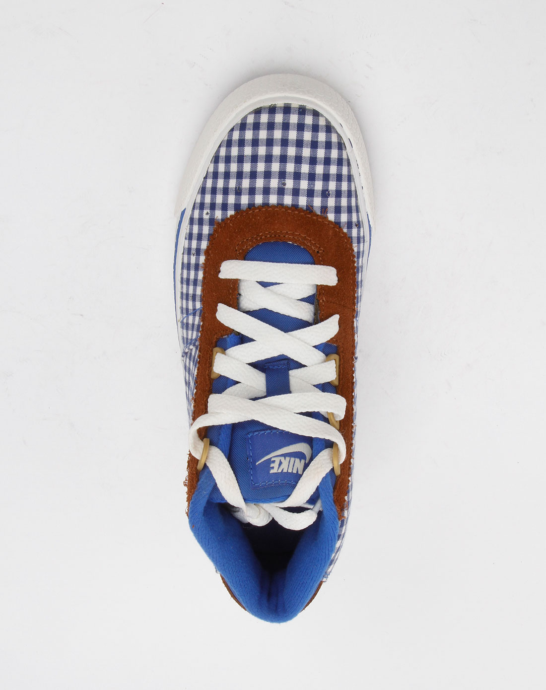 女款蓝色格纹hachi运动文化鞋
