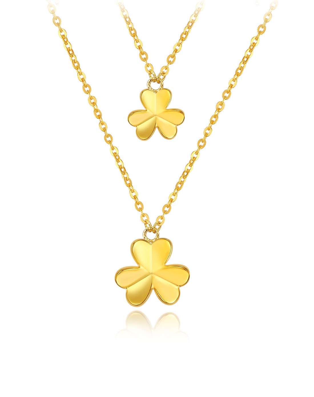 不离不弃 黄色9k金套链 3.43克