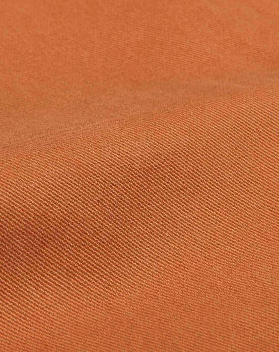 橙棕色斜纹休闲长裤