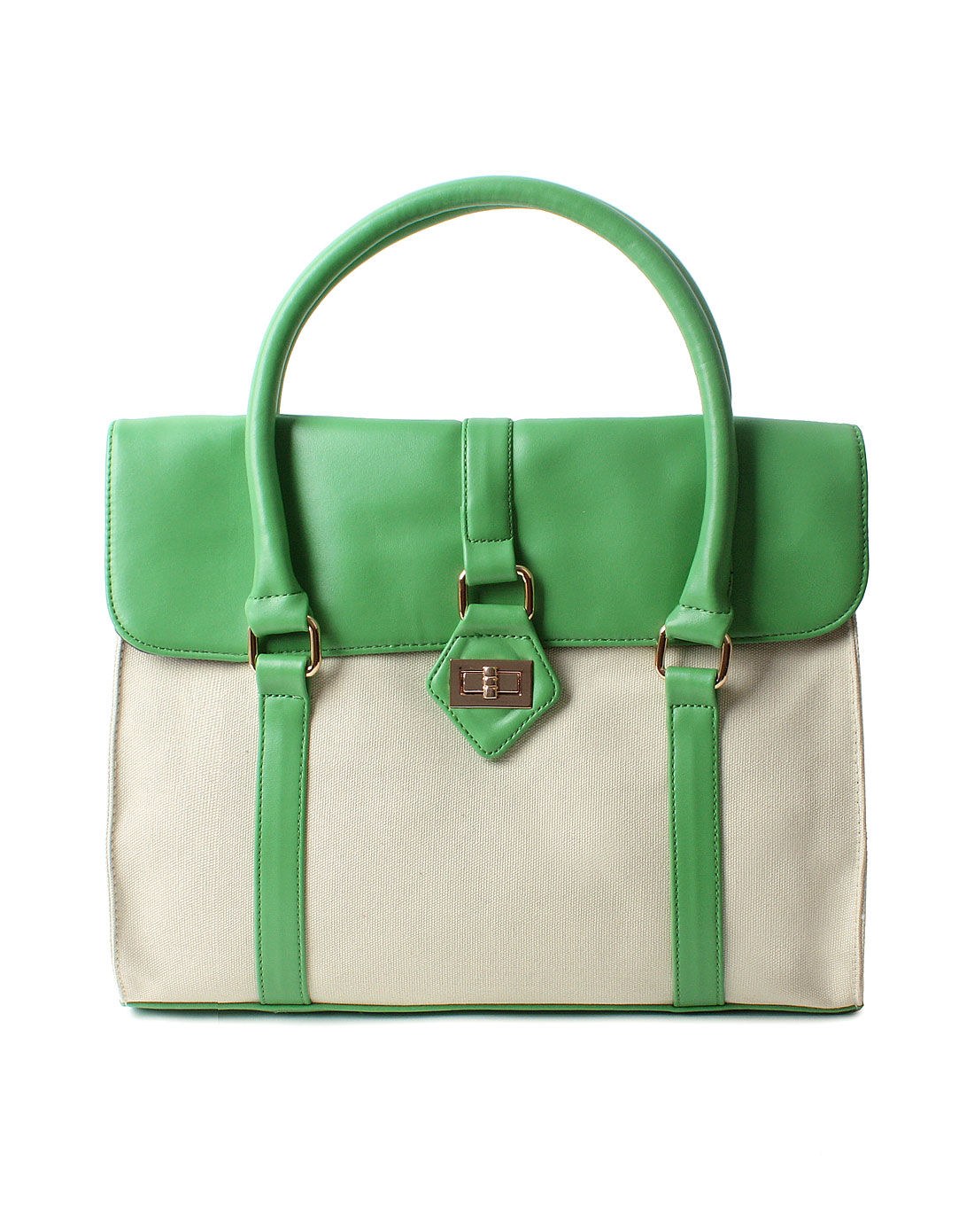 绿色希腊风情搭盖手提包