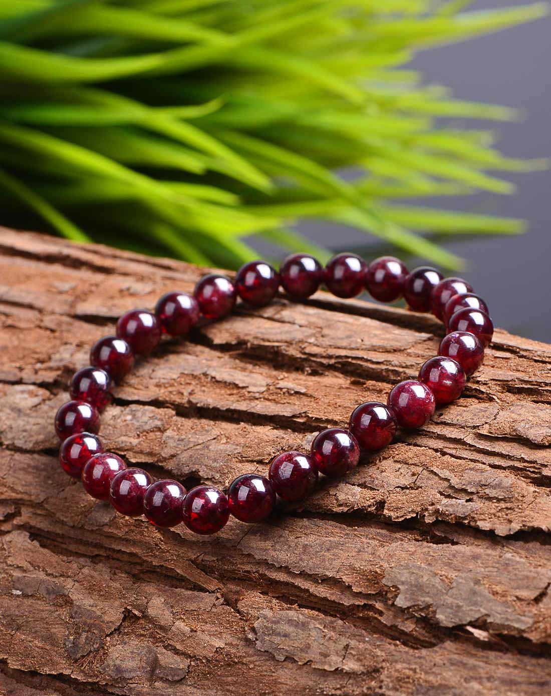 首发 富贵容颜石榴石单圈手链附证书