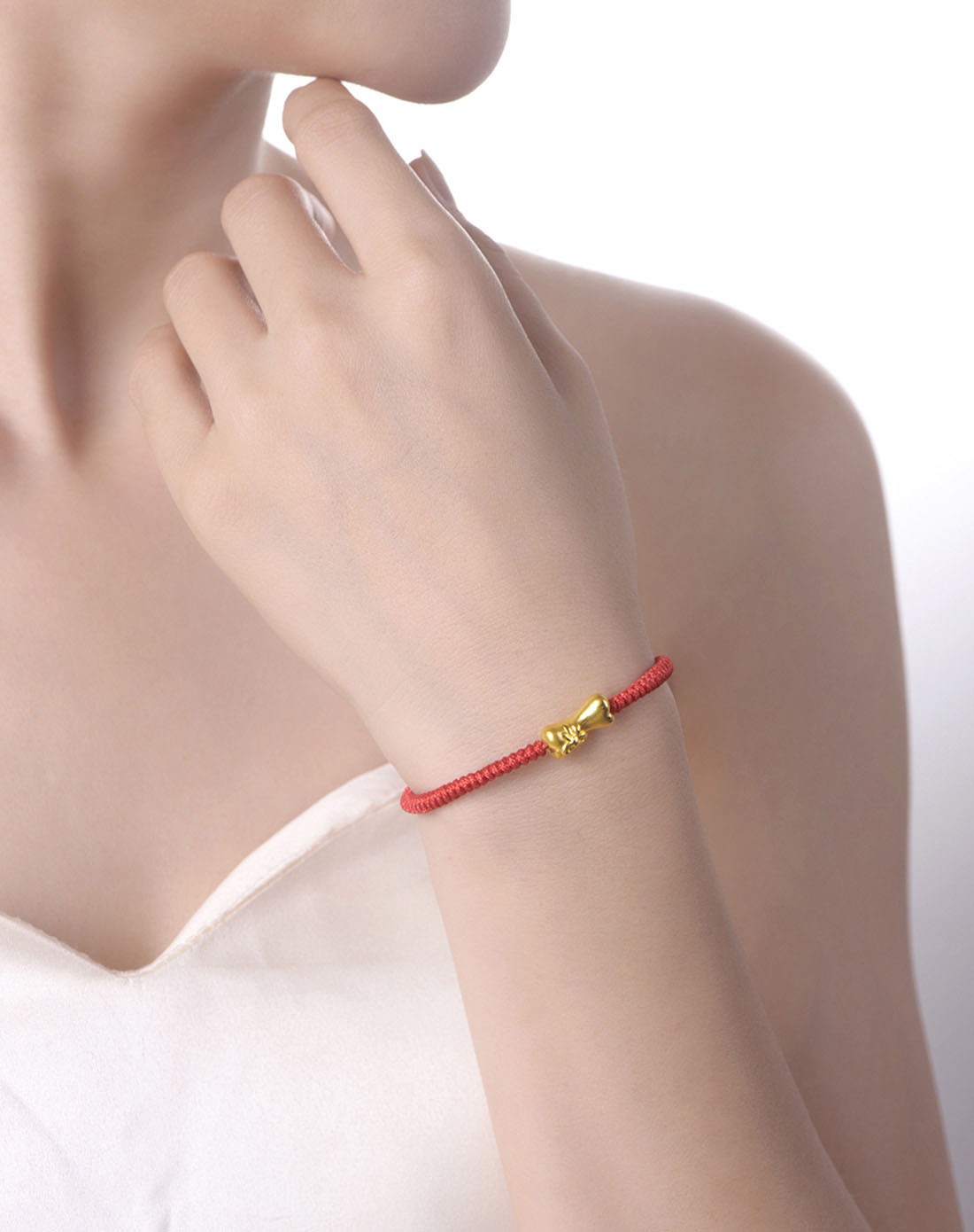 千足金硬金骨头礼物挂件