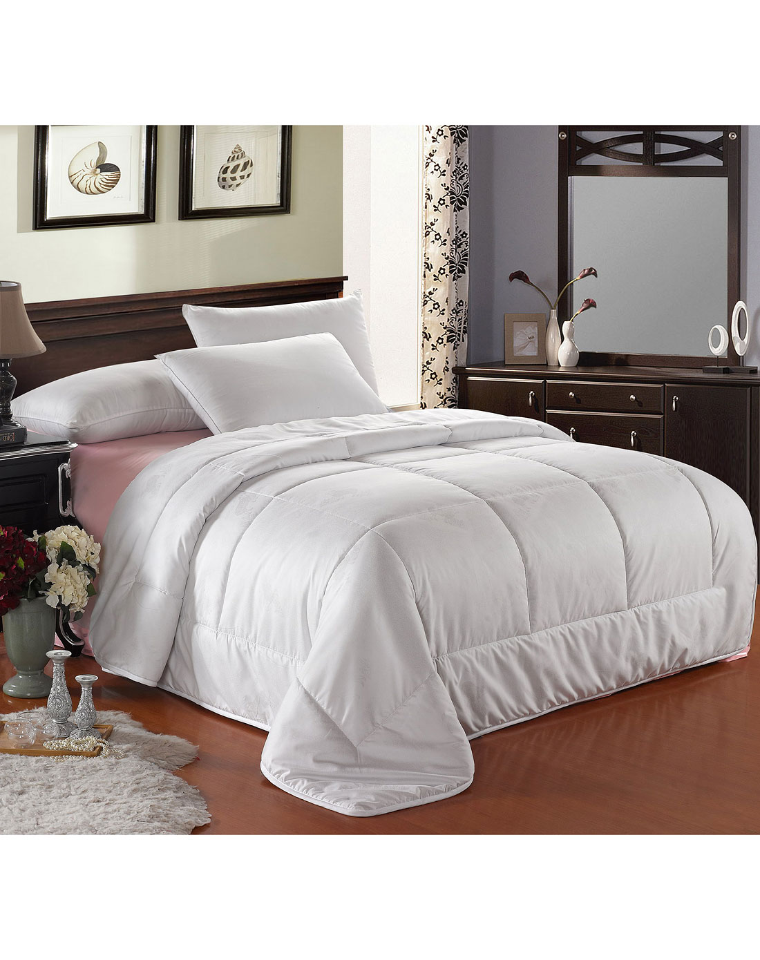 白色羊毛被150*210cm