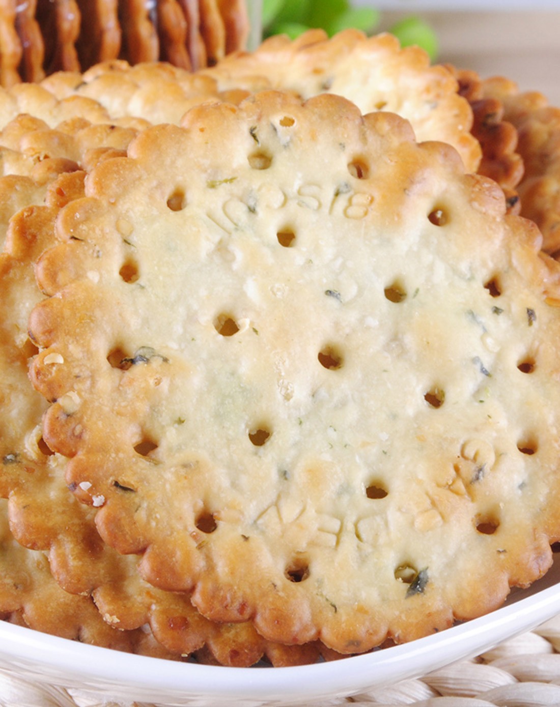 香港嘉顿 低糖香味扑鼻香葱薄饼100g(二件起售)