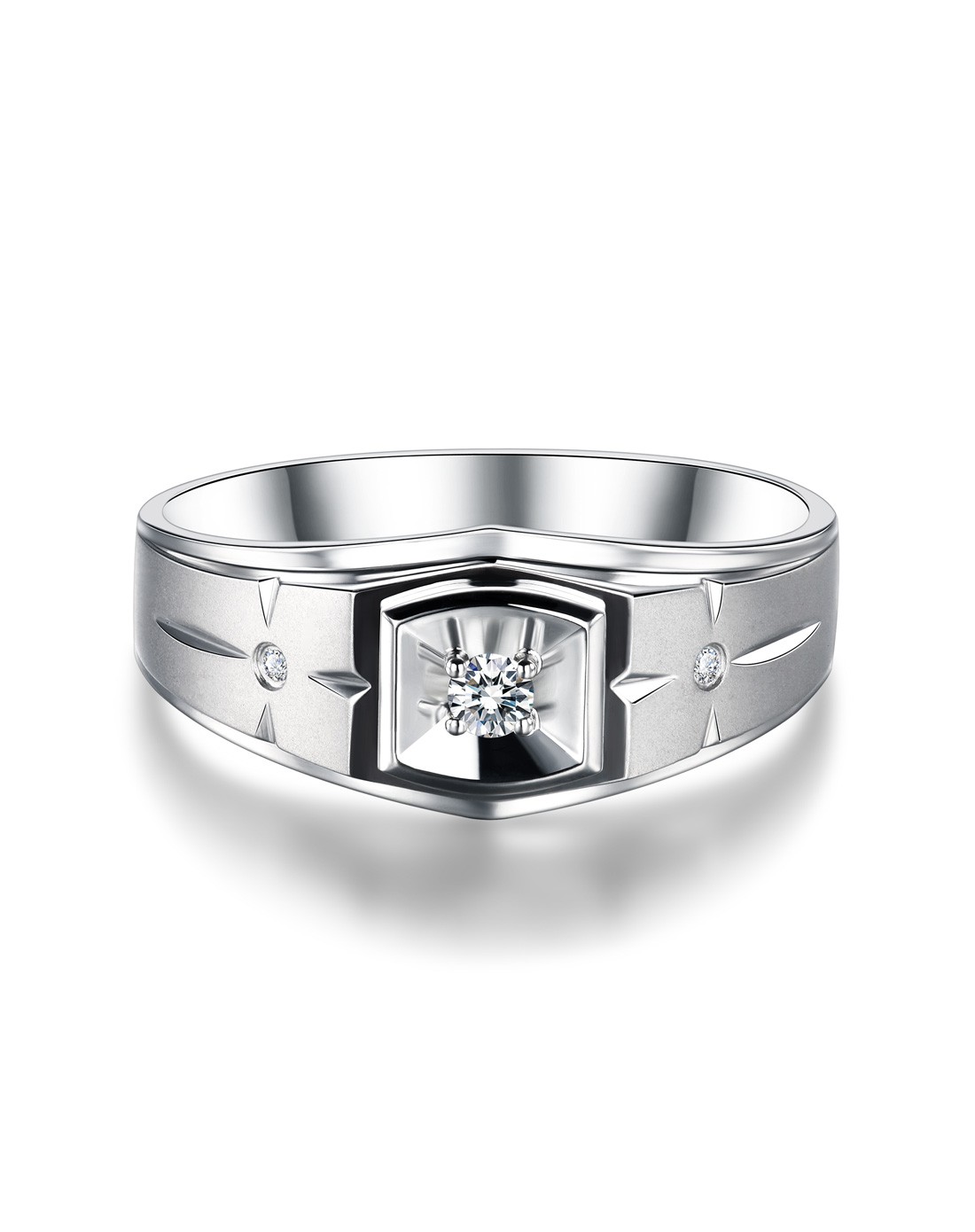 18k伯爵钻石男戒