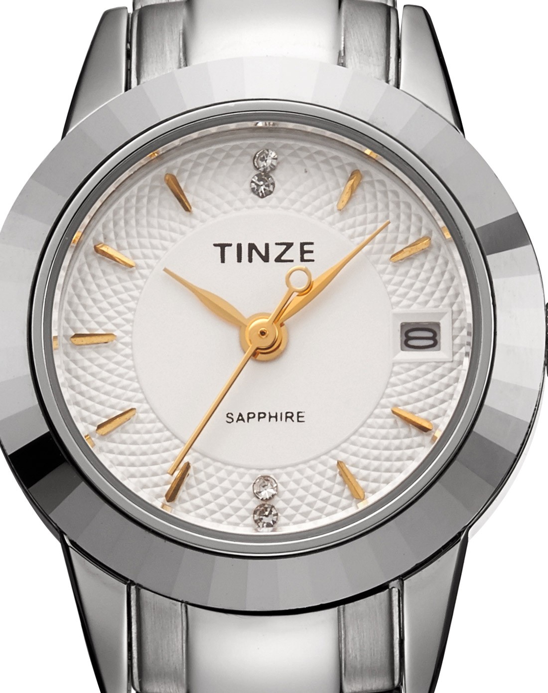 知心爱人系列女款石英商务休闲蓝宝石镜面精钢手表