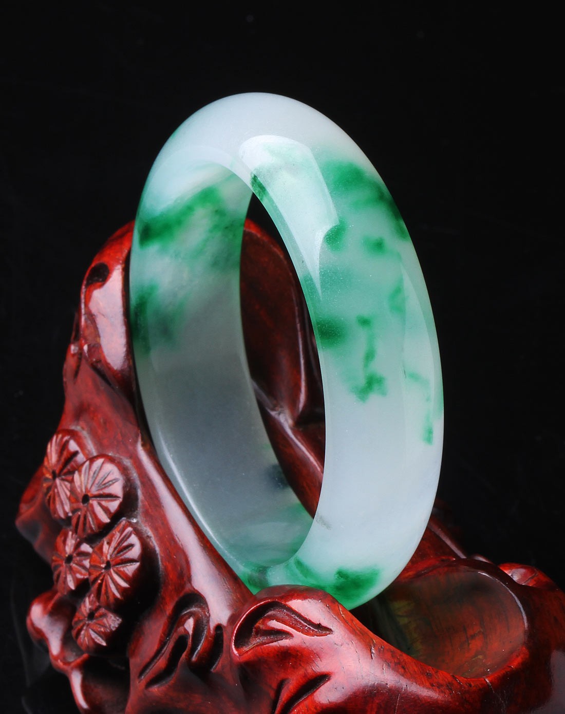 满园春色--台湾玉手镯(中)内径58mm-61
