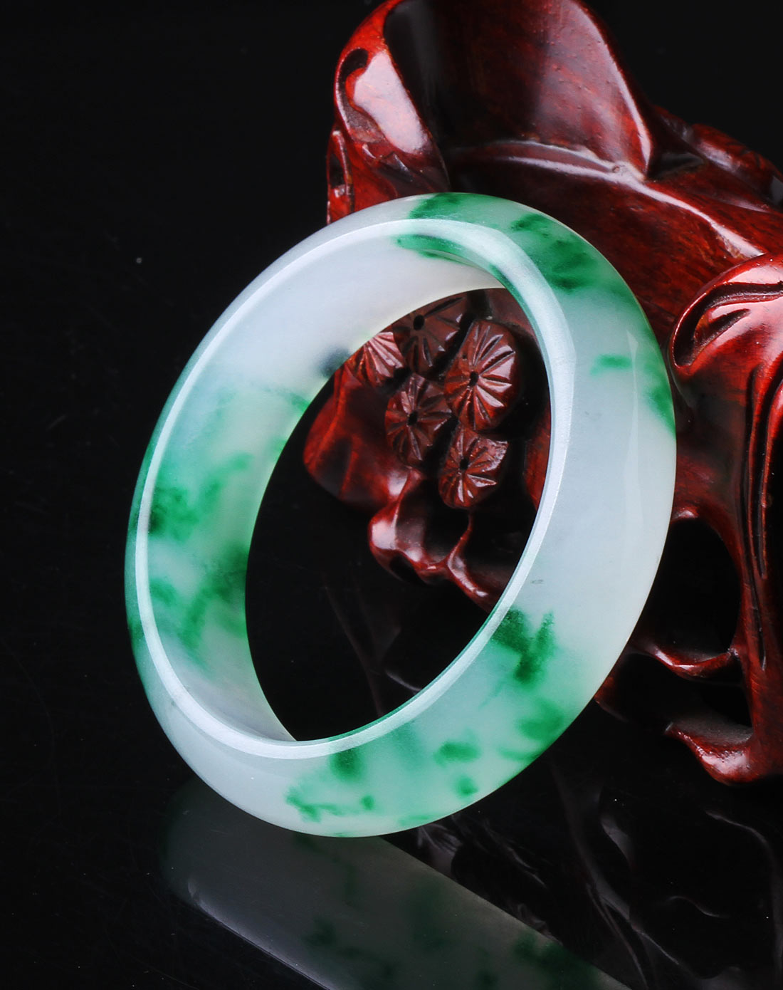 满园春色--台湾玉手镯(中)内径58mm-61