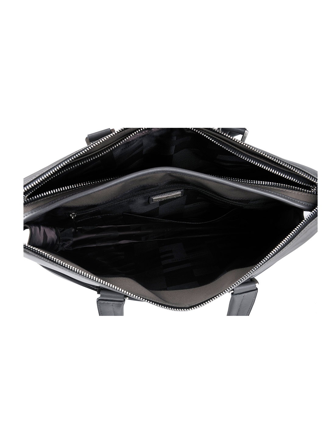 男款灰色牛皮革男款背提包