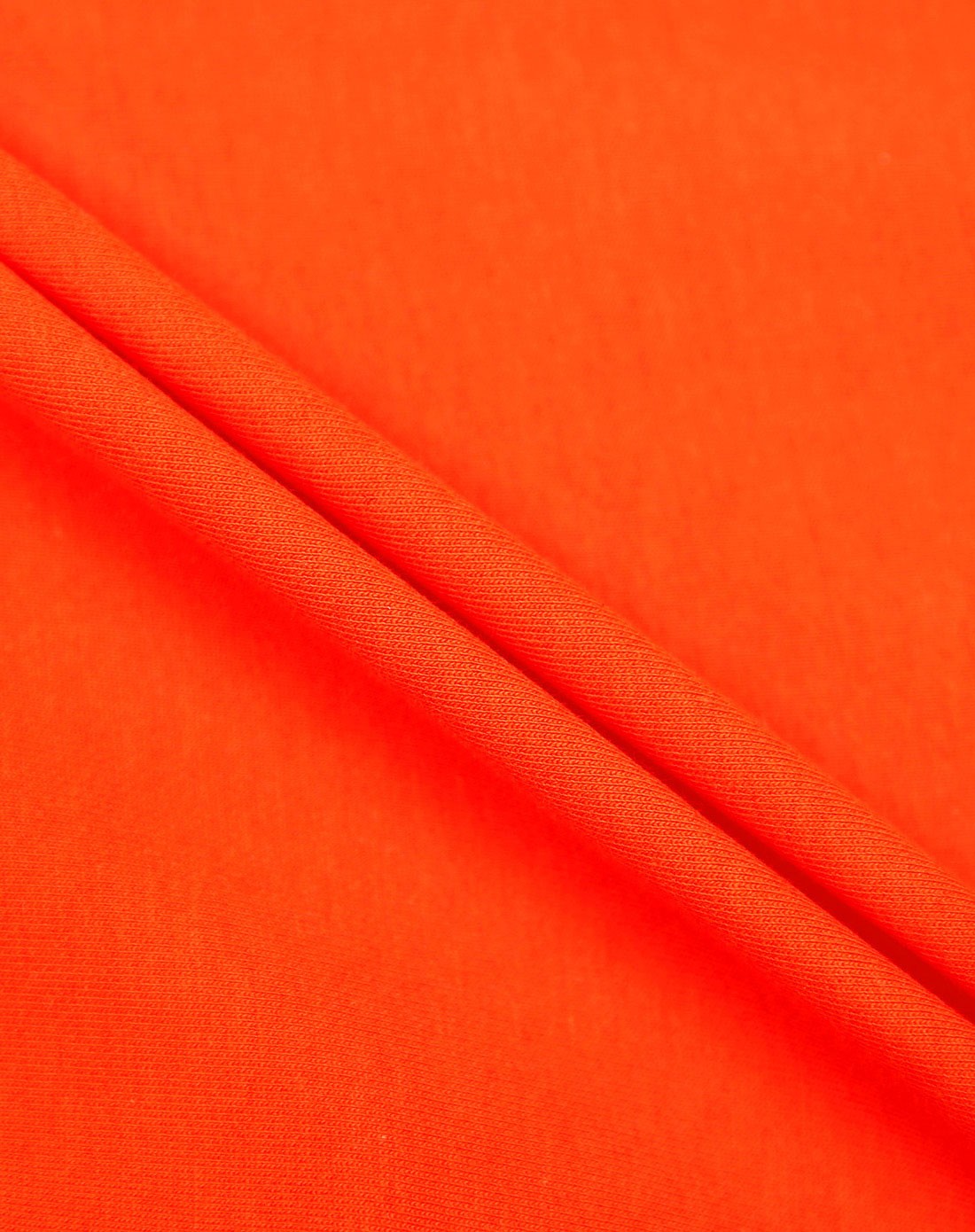 男童桔红色针织圆领衫