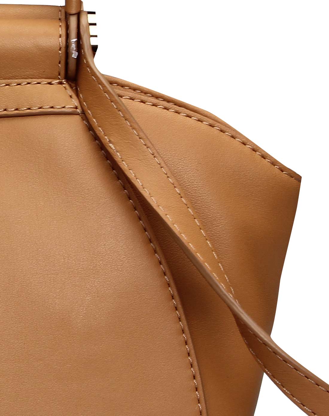 tuscans时尚皮具专场专柜同款 浅黄褐色浅黄褐色真皮手挽包小号ta