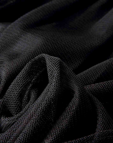 黑色通勤纱网蓬蓬裙