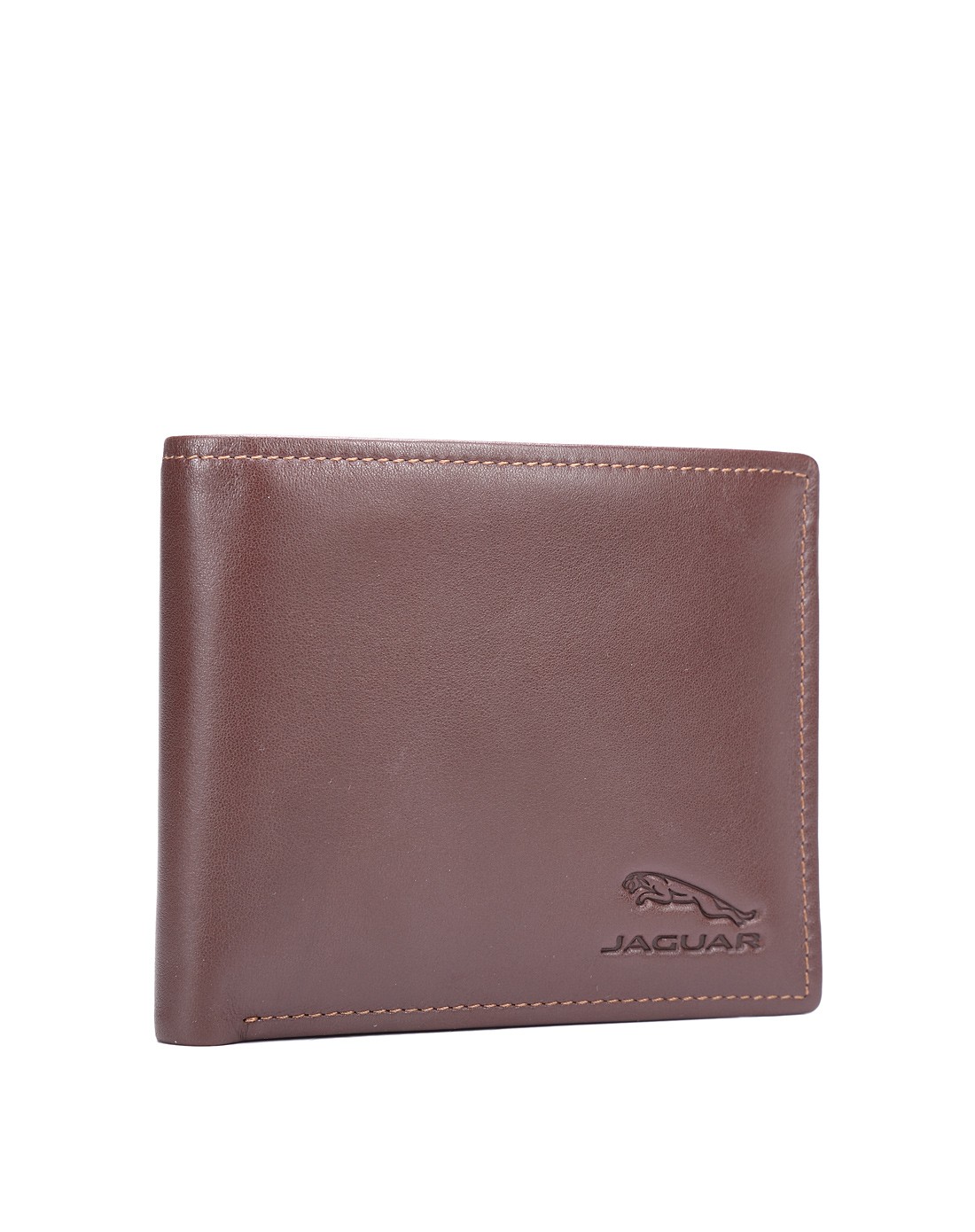 捷豹jaguar国际品牌皮具专场男款咖啡色牛皮活页横夹jm23930302_唯品