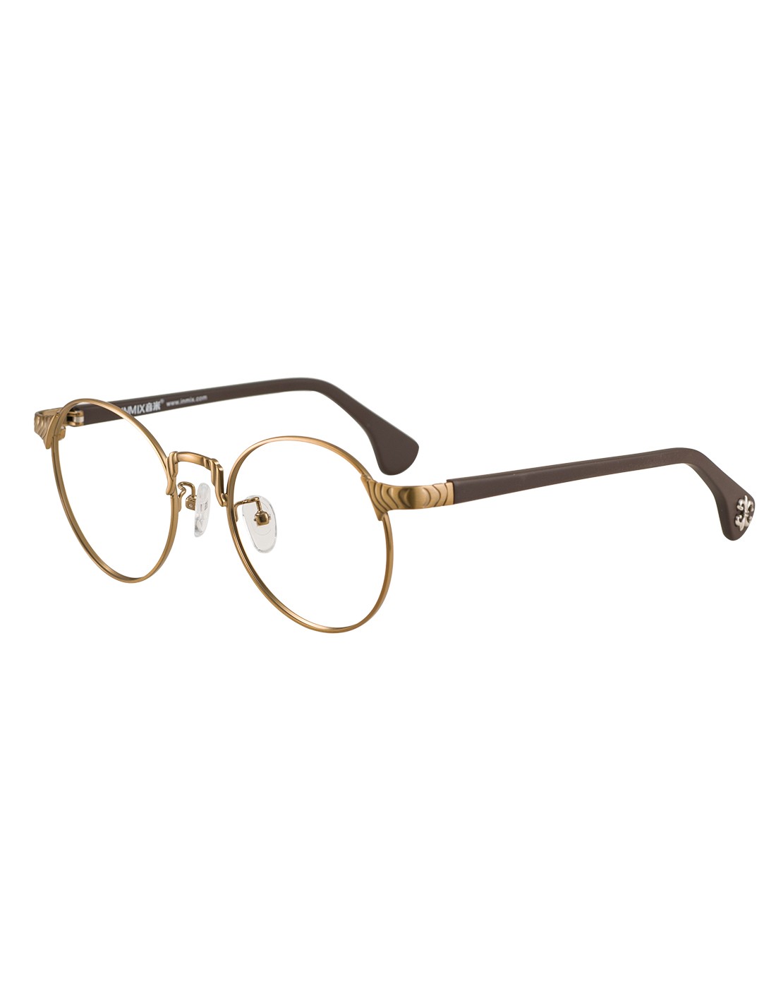 音米in mix时尚眼镜专场金属大框复古圆形镜框2310c_唯品会