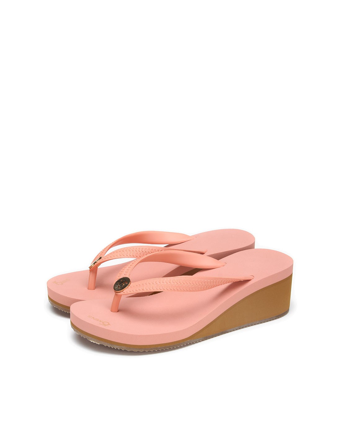 粉色清凉舒适坡跟凉拖