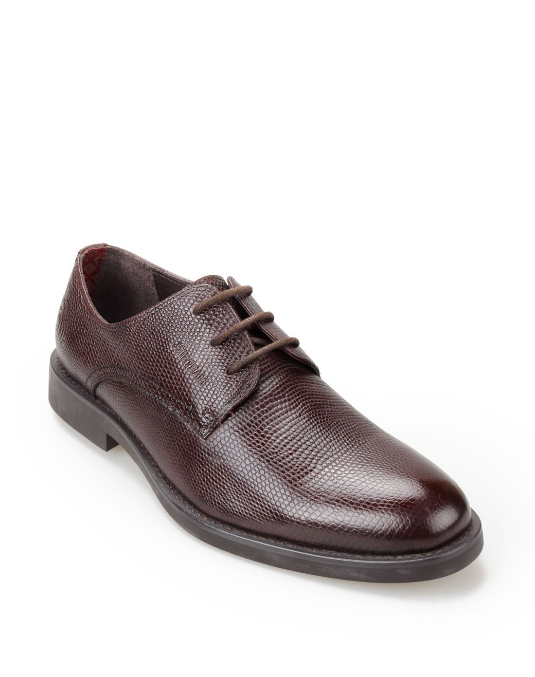 男款棕色牛皮单鞋