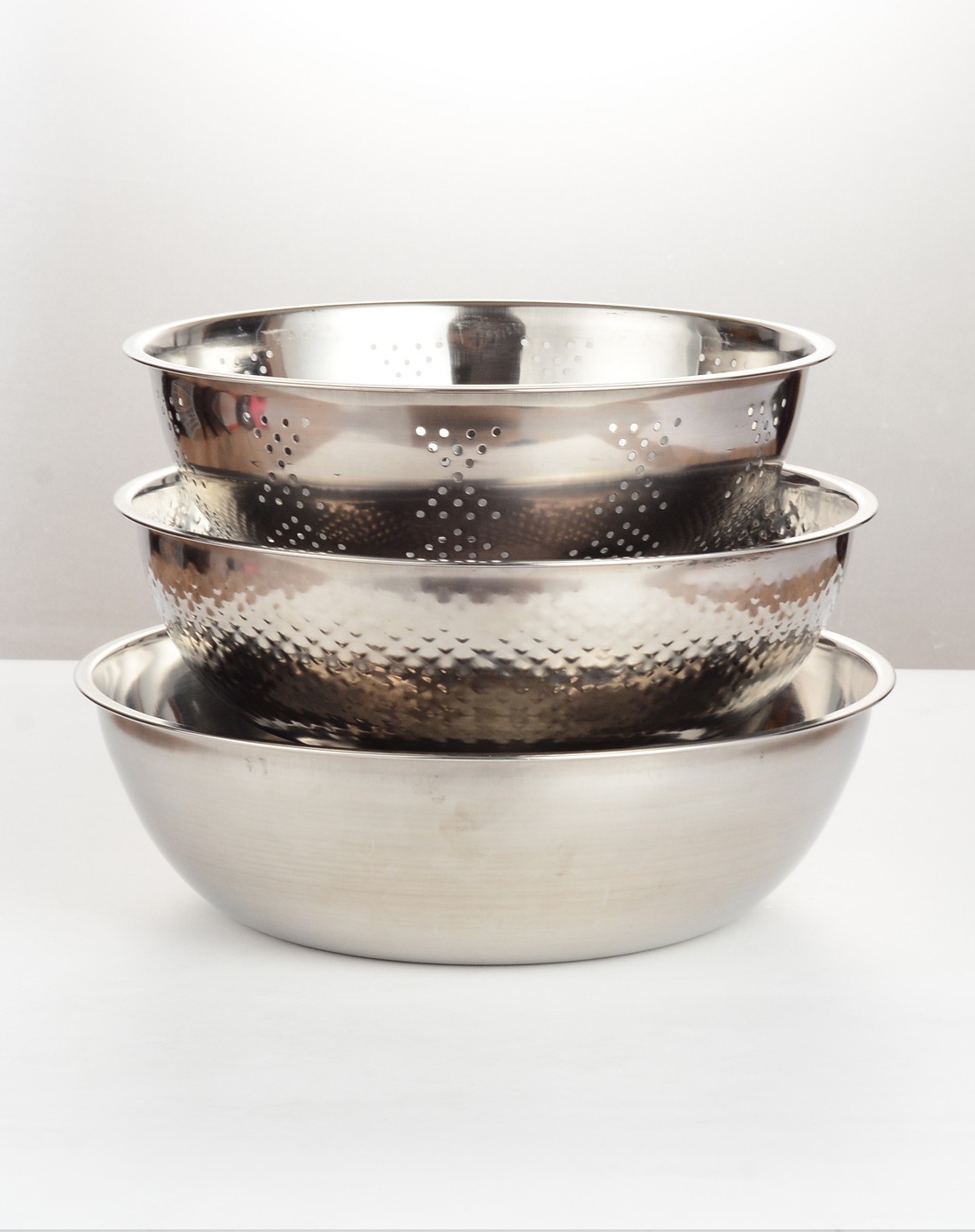 不锈钢米筛三件套(本色装)