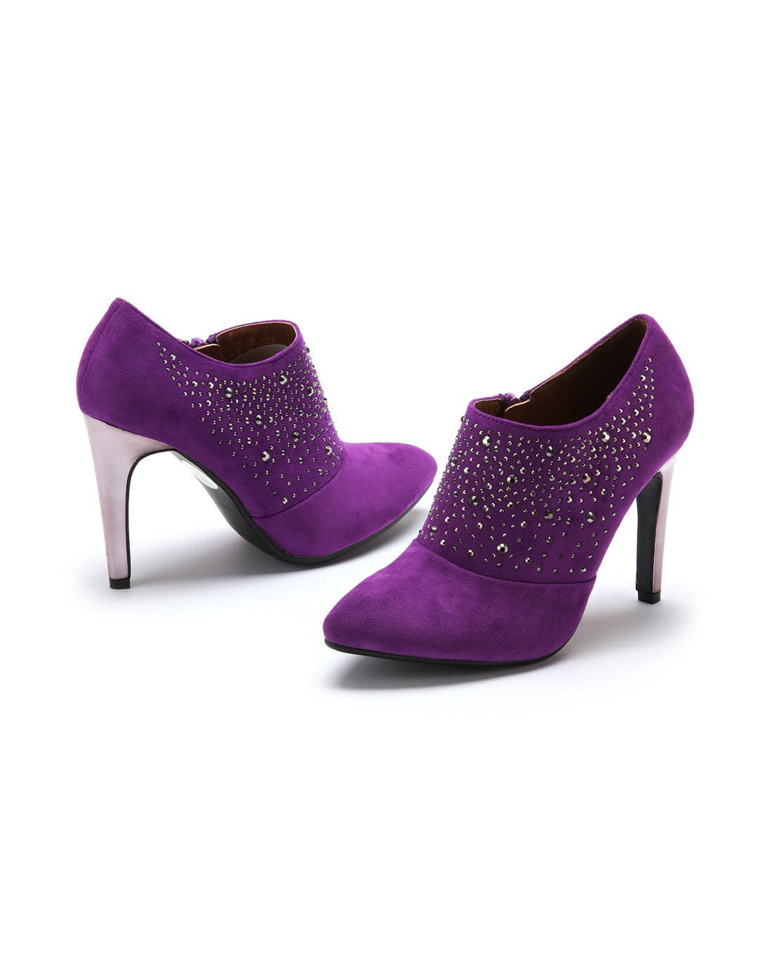 星期六集团品牌女鞋69sixtynine 紫色绒布时尚深口鞋sn4311413790