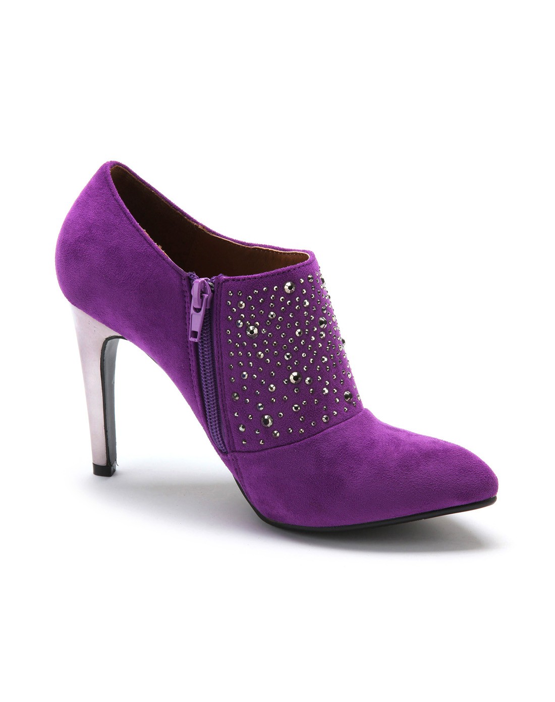 星期六集团品牌女鞋69sixtynine 紫色绒布时尚深口鞋sn4311413790