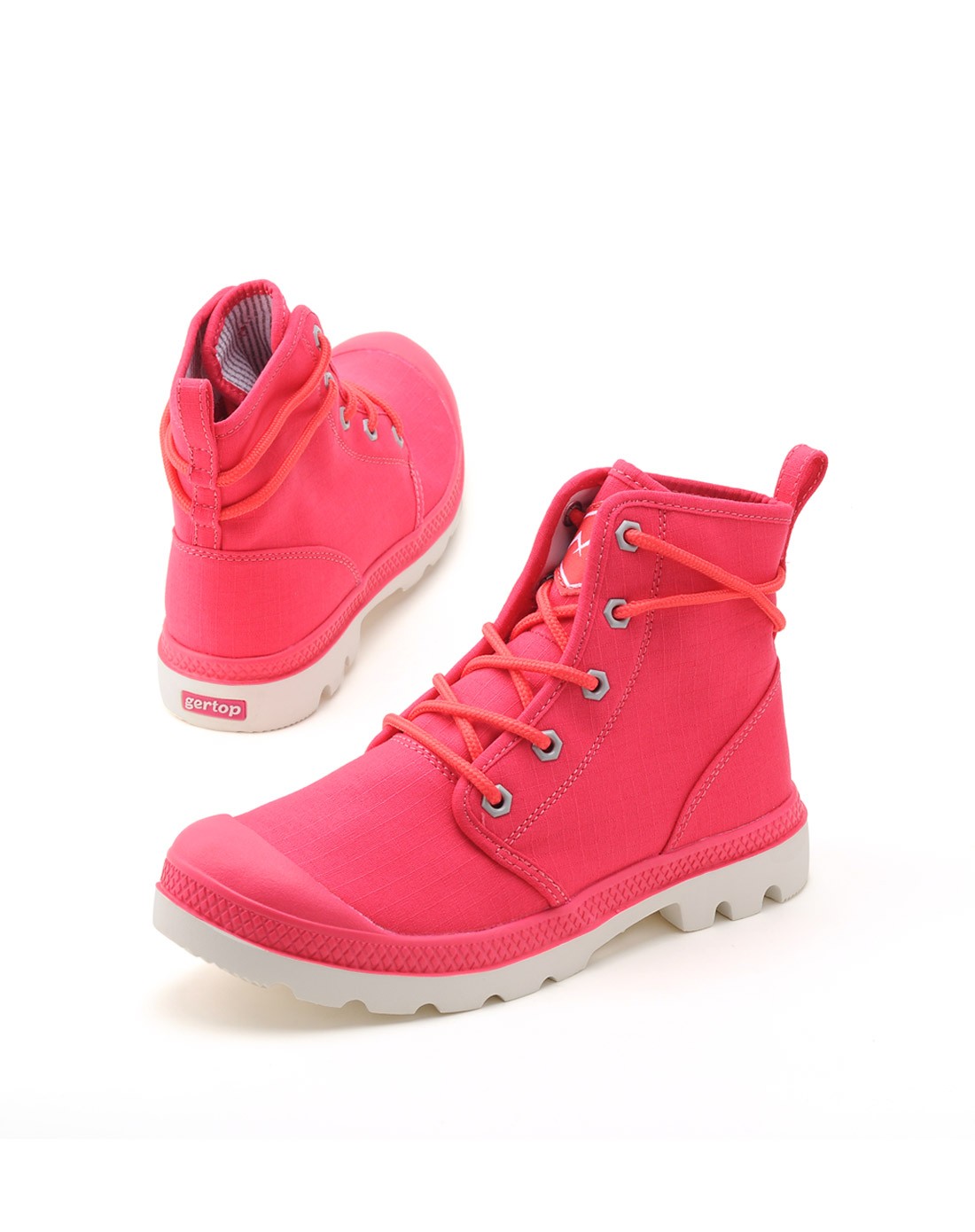 时尚透气 女款桃红色彩色休闲鞋