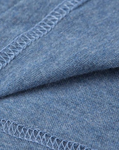 石灰蓝休闲印花短袖t恤