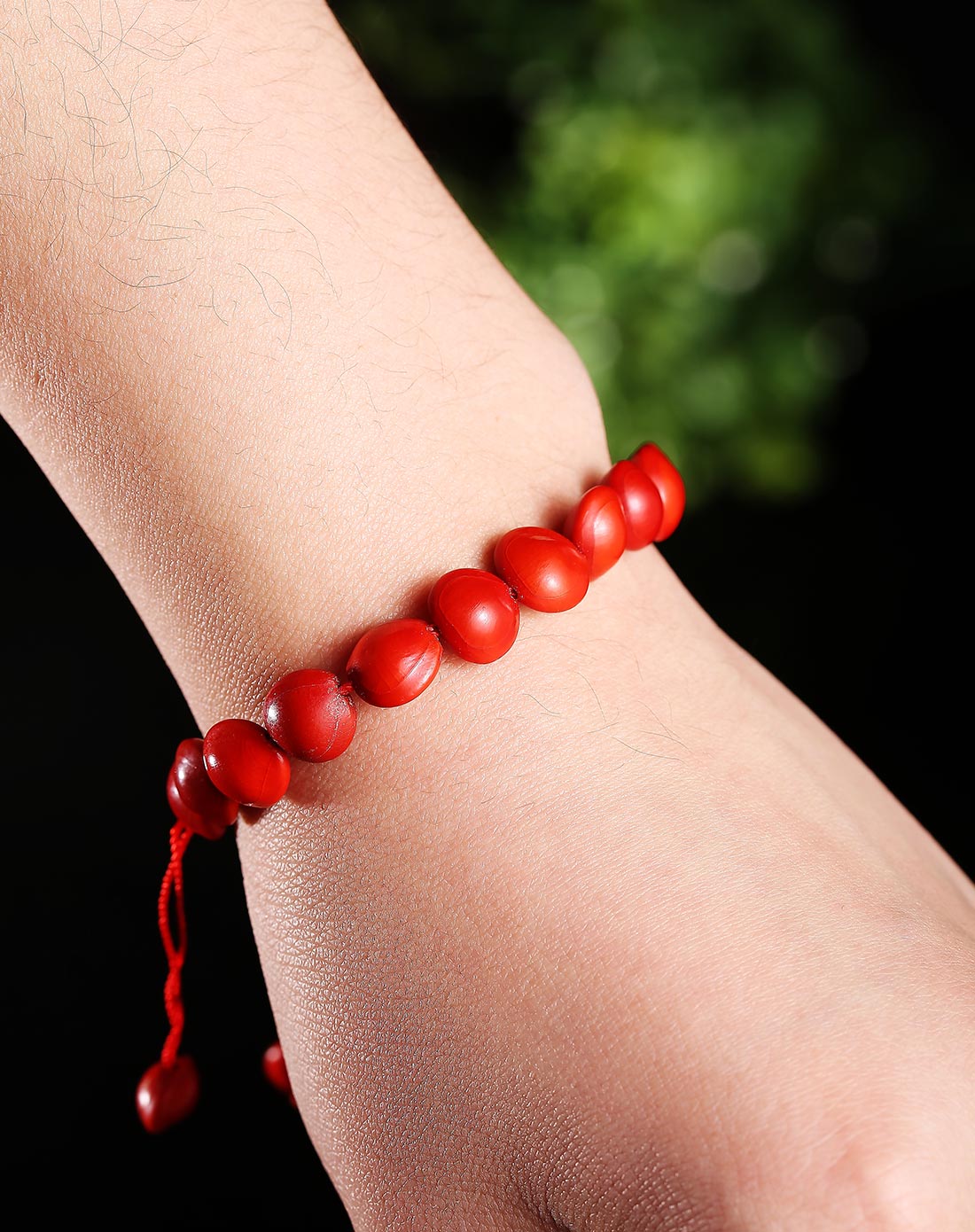 天然红豆相思豆菩提子手串