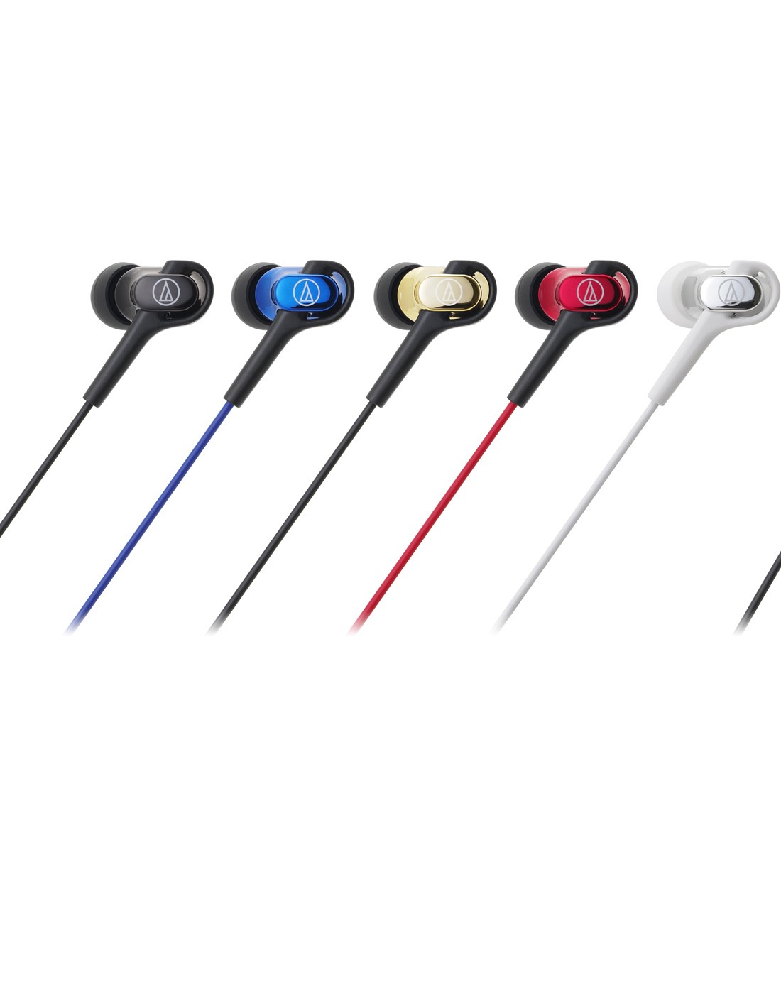 > 铁三角动铁入耳式耳机 蓝色