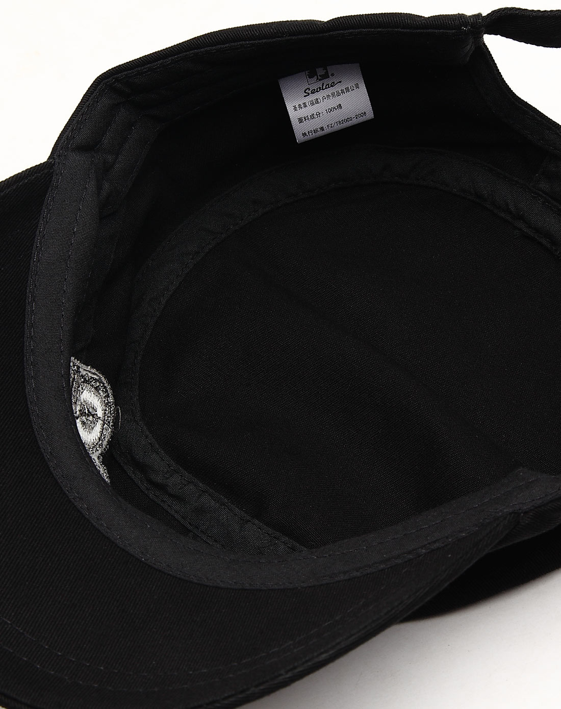 中性黑色遮阳军帽 透气速干防尘多功能